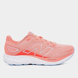 Tênis New Balance Fresh Foam 680 V8 Feminino Salmão